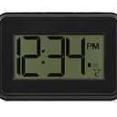 La Crosse Technology 513-113 Digital Wall Clock with Temperature & Countdown Timer, Black