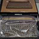 YUNZII QL75 Wireless Typewriter Hot Swap Retro Mechanical Keyboard,Punk Round Keycaps,RGB Backlit QMK/VIA Programmable, Multi-Device Keyboard with 2.4GHz/Type-C/BT5.0 (Wood, Cocoa Cream V2 Switch)