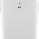 LG 7,000 BTU (DOE) 10,000 BTU (ASHRAE) Portable Air Conditioner, 115V, Cools 300 Sq.Ft. (12' x 25' Room Size), Quiet Operation, LCD Remote Control, and Window Installation Kit, White (Up to 350 Sq. Ft.)