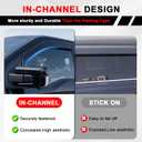 Visor Rain Guards Compatible with 2015+ F150 2017+ Raptor F-250 F-350 F-450 F-550 Super Duty SuperCrew Side in-Channel Window Visors Deflectors Extended Shield Sun Wind Rain Guard Accessories 4PCS