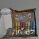 Tondiamo 45 Pcs Full Rhinestone Beadable Pens Bulk Set 15 Glitter Diamond Pens with Cards & Bags Fancy Beaded Pen for Beads DIY Cute Journalling Bling Ballpoint Craft Making(AB Colored Diamonds)