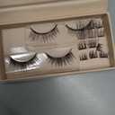 Lash'd Up (2 Pairs) Dual Magnetic Eyelashes Natural Look Full Lashes with Anchors, No Magnetic Liner Needed (The Natural Duo, 3 Magnets, Complete Kit) (2 Count (Pack of 1))