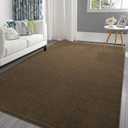Pettop 6x9 ft Light Brown Area Rugs for Bedroom Living Room, Washable Memory Foam Indoor Carpet, Modern Aesthetic Minimalist Non Slip Soft Comfy Carpet for Boys Girls Dorm Home Decor
