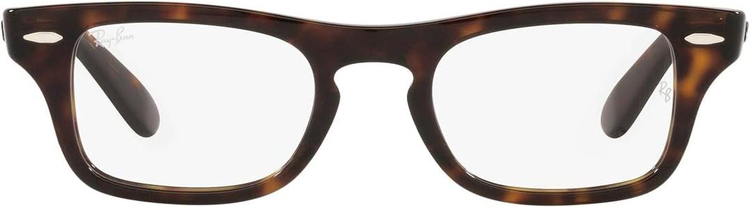 Ray-Ban Kids' Ry9083v Mister Burbank Rectangular Prescription Eyewear Frames (Havana/Demo Lens)