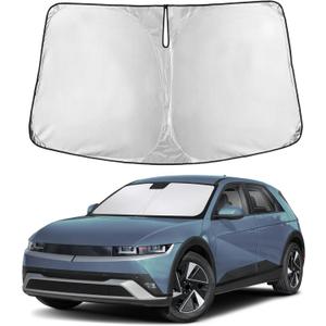 EcoNour Windshield Sunshade Compatible for Hyundai Ioniq5 2022-2024 2025 2026, Sun Visor for Front Windshield & Window Sun Shade Cover, UV Heat Blocker & Protector, Car Accessories