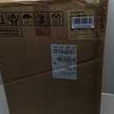 EAST OAK 55,000 BTU Propane Patio Heater with Round Table & Stainless Steel Burner, Outdoor Heater with Wheels, Ideal For Large Patios, Gardens, Outdoor Events, and Commercial Use, Bronze (Brown)