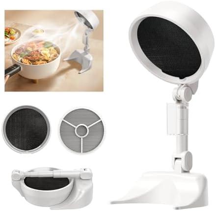 Portable Indoor Smoke Purifier Fan: Odor Eliminator with Exhaust Filter for Desktop Use