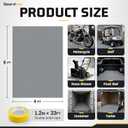4×6FT Garage Floor Mat, 2.8mm Thickened with A Roll of Tape Gray