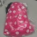 IBTOM CASTLE Polka Dots Tutu Costume for Baby Girl Princess 1st Birthday Party,Dress Up w/Overall Suspender Skirt,Headband (18-24 Months, Black+red)