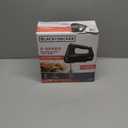 6-Speed Easy Storage Hand Mixer with 5 Attachments & Storage Case, Black (Basic)