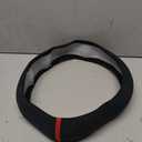 GG Grand General 54048 18 Inches Steering Wheel Cover Black Suede w/Red Stripe/Stitching