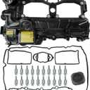 N20 Engine Valve Cover Kit with Gasket, Bolts & Oil Filler Cap Compatible with 2012-2018 BMW 228i 320i 328i 328i GT xDrive 428i 528i X1 X3 X4 X5 Z4 L4 2.0L Replaces# 11127588412 264-517 (PLASTIC)