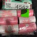 Pet Poop Bag 12 Refill Rolls 180 Unscented Bags (Pink/White)