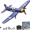 volantexrc RC Plane 3 Channel Remote Control Airplane Fighter Toys, 2.4GHz 6-axis Gyro Stabilizer RTF Glider Aircraft Plane, Easy to Fly for Adults Beginners (F4U Corsair)