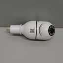 WESECUU Light Bulb Security Camera -5G& 2.4GHz WiFi 2K Security Cameras Wireless Outdoor Motion Detection and Alarm,Two-Way Talk,Color Night Vision,Human Detection, Bulb Camera Compatible with Alexa (1-Pack, White)