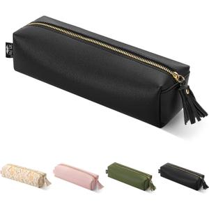 Mr. Pen- PU Leather Pencil Case, Black, Pencil Case Small Pencil Pouch, Aesthetic Pencil Cases