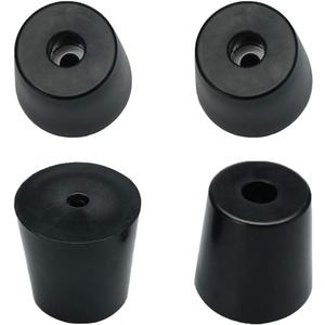 uxcell 4pcs Rubber Feet Bumper Buffer Feet Furniture Table Desk Cabinet Leg Pads Anti-slip with Metal Washer, D49x40xH50mm