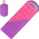 Clostnature Sleeping Bag for Adults and Kids - Lightweight Camping Sleeping Bag for Girls, Boys, Youths, Ultralight Backpacking Sleeping Bag for Cold Weather - Compression Sack Included(Left Zipper)