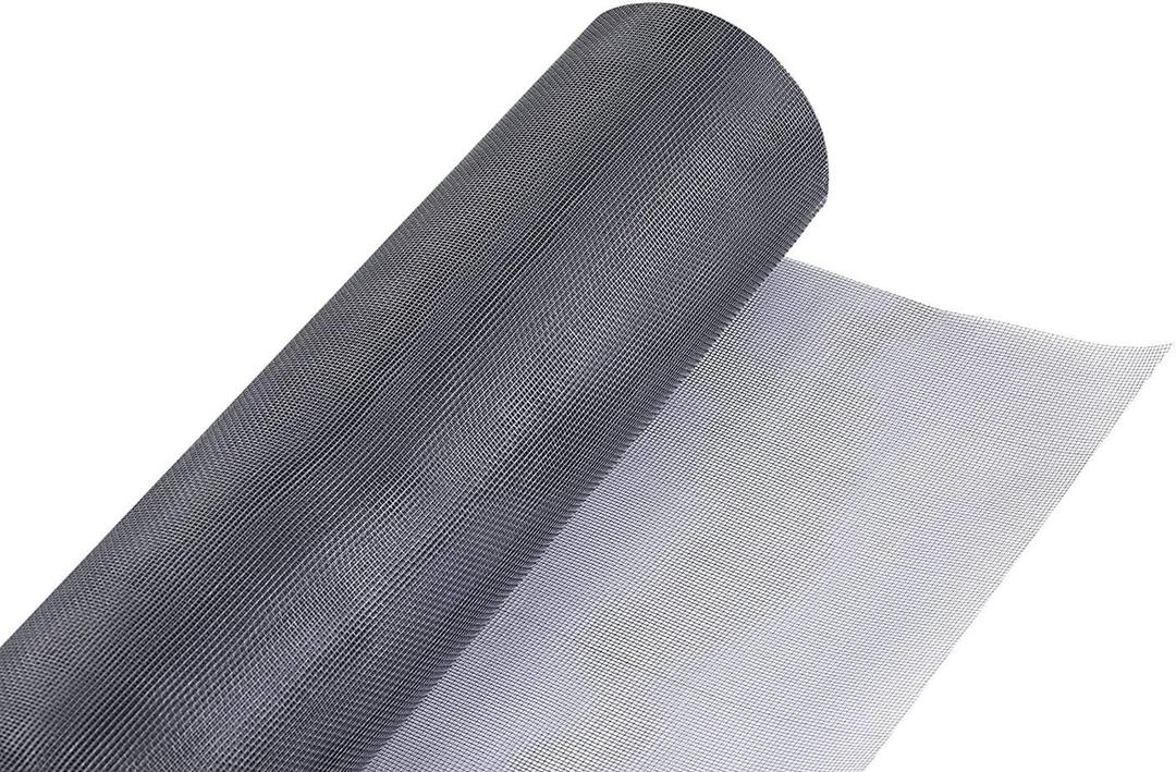 Fiberglass Screen Roll 36" x 100' A Continuous Roll UV Protection Install and Repair Door and Window Screen (36" x 100, Sliver Grey)
