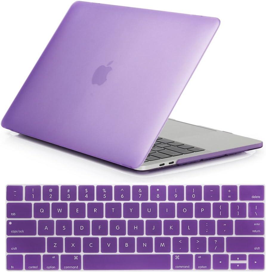 Se7enline Compatible with MacBook Pro 13 inch Case 2016-2024 Hard Cover for Mac Pro 13 in M1/M2 A2338/A2251/A2289/A1706/A1989/A2159 with Touch Bar&Keyboard Cover, Light Purple