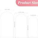 Fomcet Wedding Arch Backdrop Stand Set of 3 White Metal Arched Backdrop Stand 7.2FT & 6.6FT & 6FT Balloon Arch Frame for Wedding Ceremony Birthday Party Baby Shower Anniversary Decoration