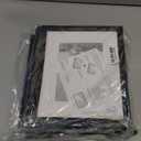 Upsimples 8x10 Picture Frame Set of 5, Display Pictures 5x7 with Mat or 8 x 10 Without, Wall Gallery Photo Frames, Black