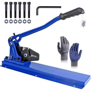 24 Inch Bench Swaging Cutting Tool, Wire Rope Crimping Tool for 1/16" 3/32" 1/8" 5/32" 3/16" Wires, 2-in-1 Crimper and Cutter, Swager Crimper for Copper Aluminum Oval Sleeve and Stop Sleeve