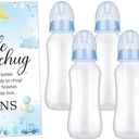 Cool Baby Shower Games Sets 6 Pcs Bottles with 1 Bottle Chug Sign for Gender Reveal Baby Shower Party Favors Decoration Games(Bear,Blue)