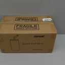 16 Oz Drinking Glasses with Bamboo Lids and Glass Straw - 8 Pcs Glass Cups Beer Ice Coffee Glasses Cute Aesthetic Cup Great for Coffee Bar Accessories Include 2 Cleaning Brushes