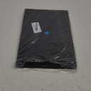 Cedilis 2 Pack Black Rectangular Serving Trays, Non-Slip Multi-Purpose Plastic Cafeteria Tray for Coffee Table, Kitchen, Parties