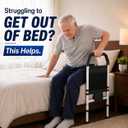 YL-01 Bed Rails for Seniors & Bed Rail for Elderly, Adjustable Safety Support with Non-Slip Ergonomic Handle & Storage Pocket, Fall Prevention Assist Rail with Support Leg, ASTM Certified