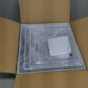 10 Pcs White Acrylic Buffet Risers with Mini Sign and Marker, Food Display Stands for Buffet Table Party Catering Dessert Jewelry Collectibles, Acrylic Cube Nesting Boxes with Hollow Bottoms 8 Sizes (10" 9" 8" 7" 6" 5" 4" 4" 3" 3")