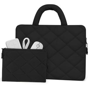 ALLIVE Puffy Laptop Sleeve  Shockproof Laptop Case with Handle – Fits MacBook Air 13 Inch, MacBook Pro 14 Inch, Chromebook Case