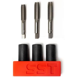 SST - Tap Socket Wrench - 3-Piece Adapter Set - Snug, Secure, & Durable - Easy Storage & Organization - Fits All Number & Fractional M.C.T.I. Standard Taps - Up to 1/2" - Designed in the USA (Large)