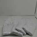 5 Pack White Round Spandex Cocktail Tablecloths with Skirt,32 x 43 Inch Stretch Cocktail Table Cloth & Spandex Table Cover for High Top Tables, Bars, Weddings, Parties & Banquets