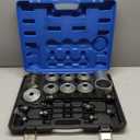 KTTOOL 37Pcs Pull and Press Sleeve Kit, Bushing Press Kit for Most Engine Cars Vehicles, Universal Seal Bearing Bushing Removal Installation Tool Kit 4 Pulling Spindles with Nuts Case