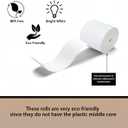 BAM POS 3 1/8" x 190' Thermal Receipt Paper Rolls For Most POS Systems and Receipt Printers, Compatible With Clover Station, Square Station, Toast Station, TM-T88, TSP Series (30 Rolls)