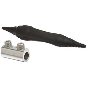 NSI Direct Burial Splice Kits with Rubber Cover, 6 AWG - 350 MCM Wire Range, 3.00" Length, Black