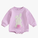 KOSUSANILL Baby Girl Boy Oversized Sweatshirt Romper Newborn Infant Long Sleeve Bubble Sweater Pullover Outfit, 70