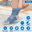 Diabetic Socks for Men,4 Pairs Non Binding Ankle Mens Diabetic Sock Size 9-12 10-13 (L)