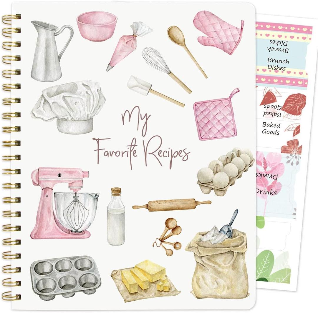 ceiba tree Blank Recipe Book to Write in Your Own Recipes Notebook Cookbook Journal 8.5" x 11" with Stickers Gift Ideas for Women Wife Mom 120 Pages
