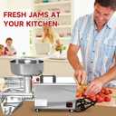 450W Stainless Steel Electric Jam Maker, Commercial Tomato Milling Machine Food Strainer Sauce Squeezer for Soft Fruits Home Kitchen Restaurant