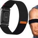 Nylon Sport Bicep Band with Metal Bumper Case, Adjustable Hook-and-Loop Replacement Armband for WHOOP 5.0