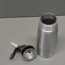 Whipped Cream Dispenser, 500ml Cream Whipper Whipped Cream Canister,Sturdy Aluminum Whipped Cream Maker with 3 Decorating Nozzles,Leak Resistant,Use Standard 8 Gram N2O Chargers (Not Included) (1 Pint-Black)