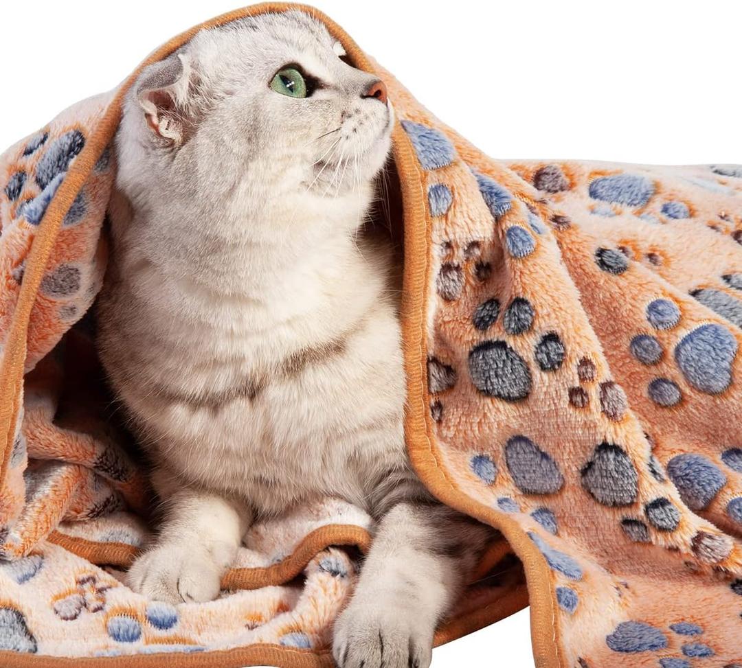 Pet Soft Blankets for Dogs - Fluffy Cats Dog Blankets for Small Medium & Large Dogs, Cute Print Pet Throw Puppy Blanket Fleece(XXL, 60 X 50 '')