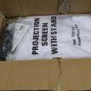 Outdoor-Projector-Screen-with-Stand - 120 inch Portable Projector Screen Indoor Outdoor Projector Screens 16:9 4K HD Lightweight Movie Screen with Carry Bag for Backyard Movie Night