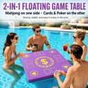 Floating Mahjong Table for Pool 32 in Double-Sided No Harsh Smell