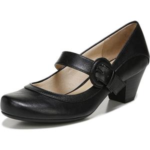 LifeStride Women's Rozz Mary Jane Pumps (8, Black Leather)