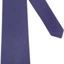 Mens Linen Tie Set - Solid Necktie with Pocket Square (Blue)