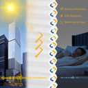 SUNFREE Top Down Bottom Up Cellular Blinds,Cellular Shades Blackout, Honeycomb Window Shade for Windows, 24" W x 36" H, White(Light Filtering)